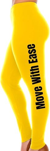 Custom Leggings for Women – Plus Size – Personalized Side Text Yoga Pants – Custom Name Gift Idea in Saudi Arabia