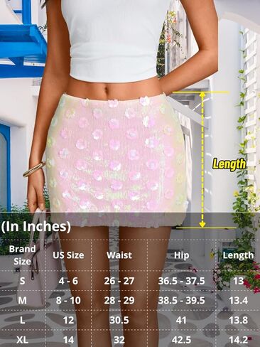 Sequin Mini Skirt,Low Rise Glitter Skirts for Women,Sparkly Disco Party Concert New Years Eve Outfits in Saudi Arabia