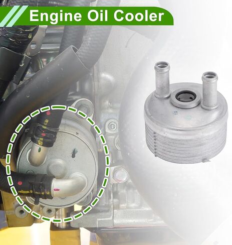 No.24117551091 Engine Oil Cooler for Mini Cooper 2002-2017 Silver Tone Transmission Oil Cooler Trans Cooler Aluminum Alloy 1 Pc in Saudi Arabia