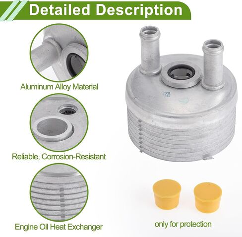 No.24117551091 Engine Oil Cooler for Mini Cooper 2002-2017 Silver Tone Transmission Oil Cooler Trans Cooler Aluminum Alloy 1 Pc in Saudi Arabia