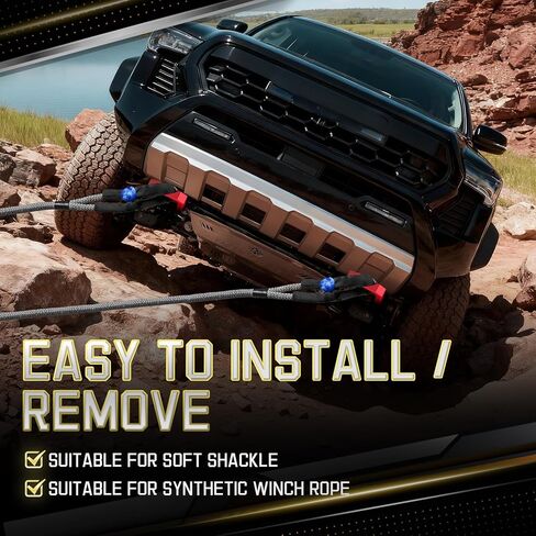 خطافات السحب الأمامية متوافقة مع 4 عداء 2025-2026/تويوتا تاكوما 2024-2026/لاند كروزر 250 2024-2025، ملحقات خطافات السحب تاكوما T6061 ألومنيوم، مسمار مباشر بوزن 6000 رطل، قطعتان باللون الأحمر in Kuwait