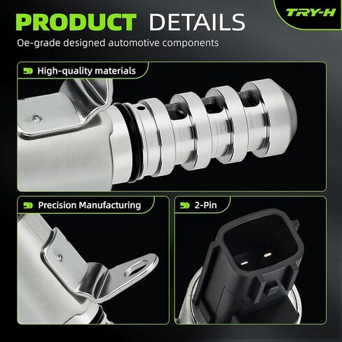 916-922 Variable Valve Timing VVT Oil Control Solenoid Fits for Select Nissan Models Altima Rogue Replace# 237963TA4A 190-074 2T1207 66-1013 901131 VVS1542 23796-3TA4A in Kuwait