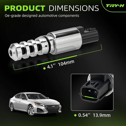 916-922 Variable Valve Timing VVT Oil Control Solenoid Fits for Select Nissan Models Altima Rogue Replace# 237963TA4A 190-074 2T1207 66-1013 901131 VVS1542 23796-3TA4A in Kuwait