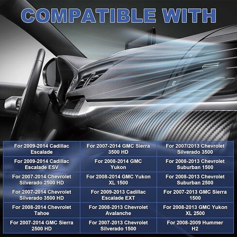 PartsFlow A/C سخان منفاخ المحرك ث/مروحة قفص ل 2007 2008 2009 2010 2011 2012 2013 جي إم سي سييرا 2500 HD سييرا 3500 يوكون هامر H2 20760618 22741027 in Kuwait