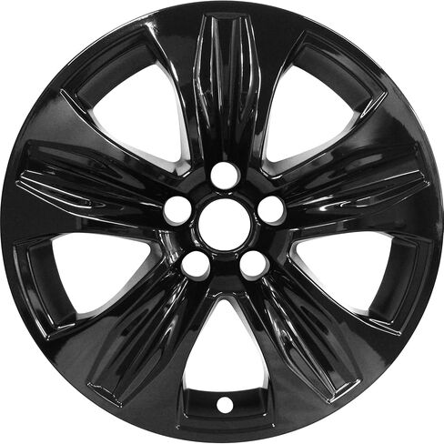 18" Gloss Black Wheel Skin Set Compatible with Toyota Highlander XLE and Hybrid XLE (2020-2025) |Durable ABS Plastic Wheel Cover |Fits Directly Over OEM Wheel in Saudi Arabia