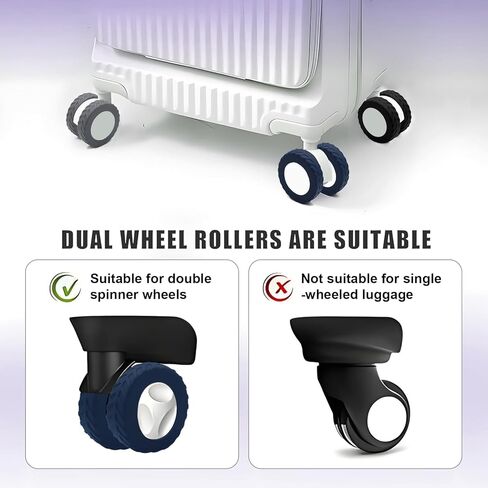 Luggage Wheel Covers Suitcase Wheel Protectors for Dual-Wheeled Luggage Suitcase WineRed in Saudi Arabia