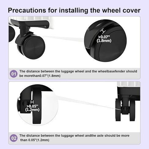 Luggage Wheel Covers Suitcase Wheel Protectors for Dual-Wheeled Luggage Suitcase WineRed in Saudi Arabia