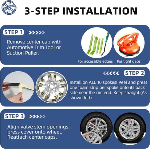 أغطية محورية مقاس 18 بوصة متوافقة مع Ford Explorer 2011-2019، تناسب عجلات OEM المصنوعة من خليط معدني #42611-0R020، 4 قطع من ABS باللون الفضي الكروم، تصميم بديل مباشر مقاوم للصدأ in Kuwait