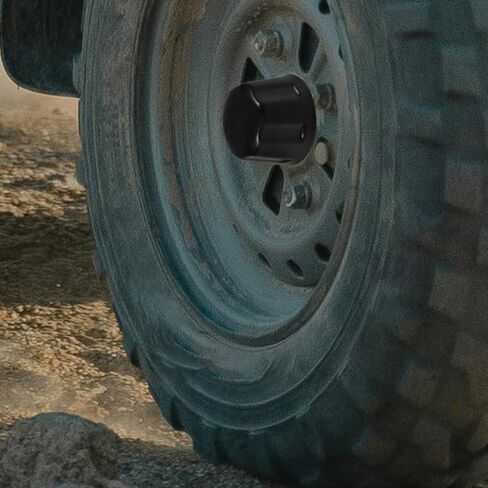 Rubber Dust-Proof Cap Cover for ATV Wheel Hub 2.17X1.57X1.38In Hubcaps Rim Protection for 110-250Cc Quad Go- Accessories in Saudi Arabia