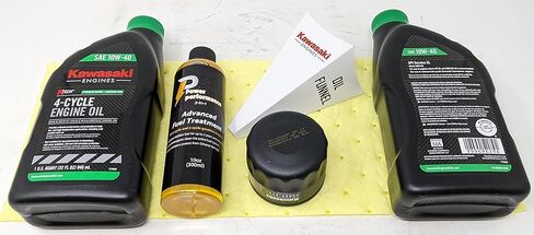 Kawasaki Genuine 49065-0721 Oil Change Kit w/Yellow Oil pad Funnel 10W-40 Oil and Fuel Treatment in Saudi Arabia