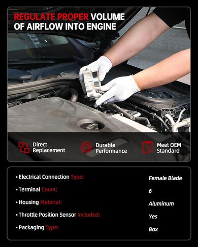 OKLPF Electronic Throttle Body Compatible with 2015-2017 Ford F150 Lobo Mustang 5L V8,2015 2016 2017 2018 2019 F250 F350 2017-2019 E350 Super Duty 6.2L V8,Replace S20238 Throttle Body Assembly in Kuwait