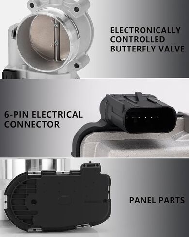 OKLPF Electronic Throttle Body Compatible with 2015-2017 Ford F150 Lobo Mustang 5L V8,2015 2016 2017 2018 2019 F250 F350 2017-2019 E350 Super Duty 6.2L V8,Replace S20238 Throttle Body Assembly in Kuwait