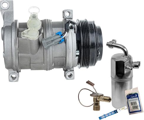 Replacement A/C Compressor Kit compatible with GMC Savana 1500/2500 5.3L V8 (2003-2005) Without Rear Air Conditioning - 2-Bolt Hose Mounting in Saudi Arabia
