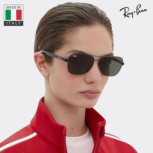 نظارات شمسية Ray-Ban RB8336M SCUDERIA FERRARI COLLECTION مربعة الشكل للرجال والنساء مع مجموعة نظارات RAYBAN الرسمية in Kuwait