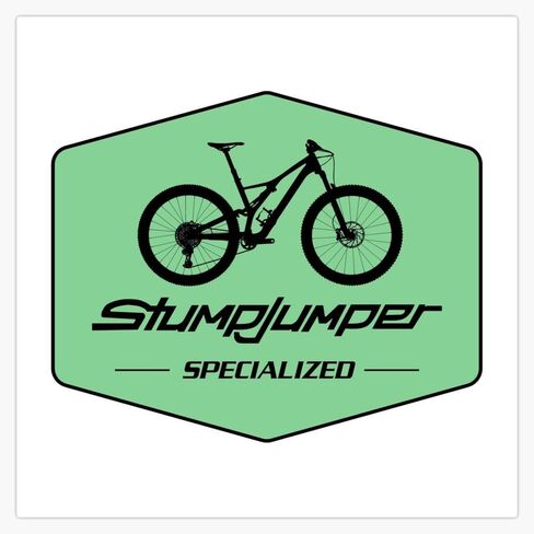 Specialized Stumpjumper 2019 Lime Window Water Bottle Bumper Sticker Decal 5" in Saudi Arabia