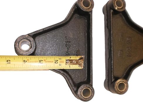 2pack EQ-310 4" Tall Equalizers 9/16" Holes 6" Wide Trailer Axle Spring Pivot Center in Kuwait