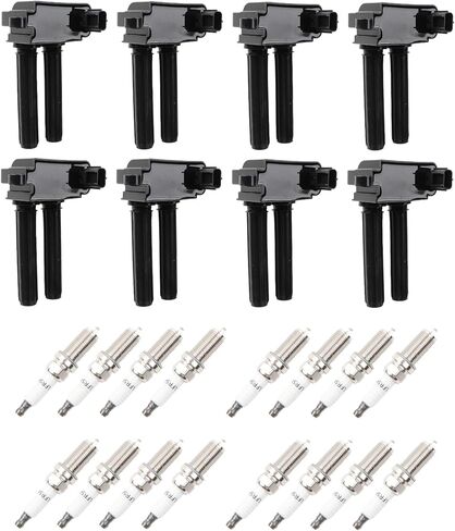 UF504 Set of 8 Ignition Coils Pack 16 Iridum Spark Plugs Compatible with 2009-2020 Dodge Ram 1500 2500 3500 Challenger Charger Durango Chrysler 300 Jeep Grand Cherokee V8 5.7L 6.1L 6.4L in Saudi Arabia