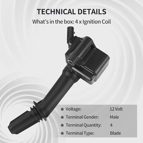 Ignition Coil Pack Fits for Chevy Cruze Equinox Malibu Volt 2016-2021, for GMC Terrain 2018-2020, for Buick Encore 2016-2019 1.4L 1.6L 1.5L L4 Replace UF802 4PCS in Saudi Arabia