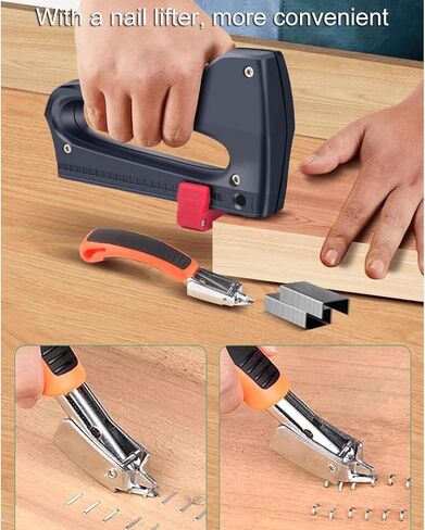 Nails Guns Heavy Duty Upholstery Stapler Nails Guns Staple Manual Brad Nailer Staple Guns for Home Projects Woodworking in Kuwait