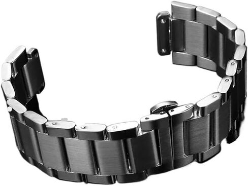 19mm×27mm Solid Stainless Steel Watch Band fit for Hublot Watch Strap Folding Butterfly Buckle Metal Watchbands Men Bracelet in Saudi Arabia