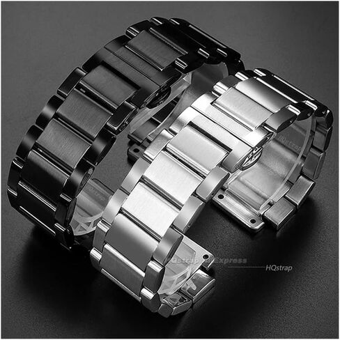 19mm×27mm Solid Stainless Steel Watch Band fit for Hublot Watch Strap Folding Butterfly Buckle Metal Watchbands Men Bracelet in Saudi Arabia