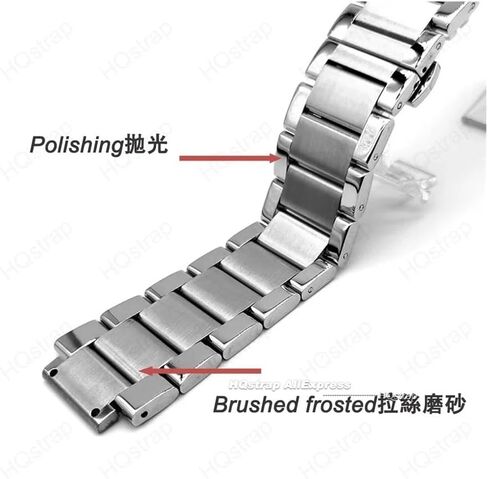 19mm×27mm Solid Stainless Steel Watch Band fit for Hublot Watch Strap Folding Butterfly Buckle Metal Watchbands Men Bracelet in Saudi Arabia