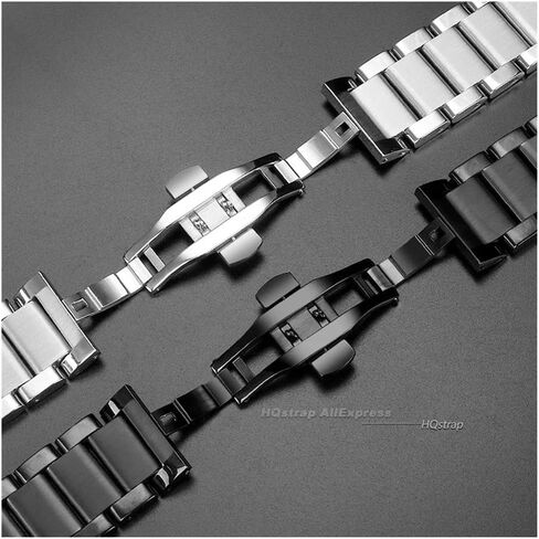 19mm×27mm Solid Stainless Steel Watch Band fit for Hublot Watch Strap Folding Butterfly Buckle Metal Watchbands Men Bracelet in Saudi Arabia