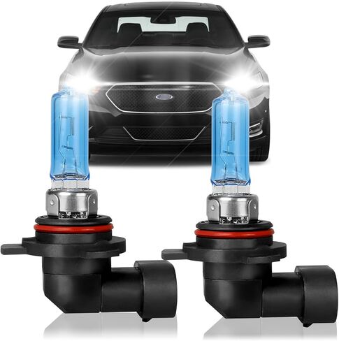 Fit for Ford Taurus 2013-2019 High Performance Halogen Headlight Bulbs,9012 High Low Dual Beam Headlamp Replacement Bulbs Kit, Plug and Play,Pack of 2 in Saudi Arabia