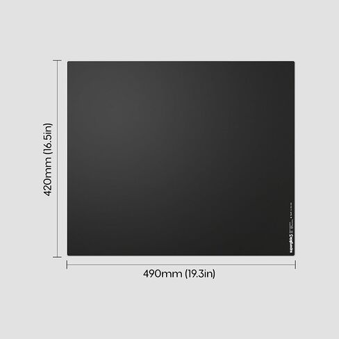 Pulsar Gaming Gears Superglide Pad v3 Type-S – Alumino-Silicate Glass Gaming Mouse Pad, Soft R-Edge, Anti-Slip Silicone Base 490mmx420mm (XL, Black) in Saudi Arabia