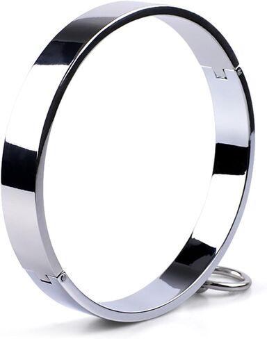 Trendy Unisex Fashion Chokers - Polish Shinning Stainless Steel Necklace Punk Choker Collars with O Ring for Bold Style in Saudi Arabia