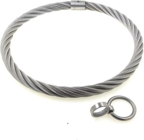 الفولاذ المقاوم للصدأ Wirerope قابل للقفل طوق طوق قلادة قلادة in Kuwait