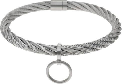 stainless steel wirerope lockable torkue collar choker necklace in Saudi Arabia