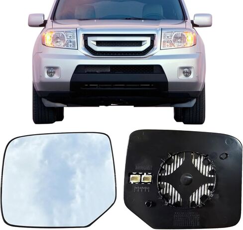 Driver Side Mirror Replacement Glass for Honda Pilot 2009-2015, Backing Plate Power Heated Left Side View Mirror Glass for Honda Pilot 2009 2010 2011 2012 2013 2014 2015 in Saudi Arabia