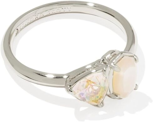 Kendra Scott Womens Tatum Band Ring Gold Pink Mix,8 in Saudi Arabia