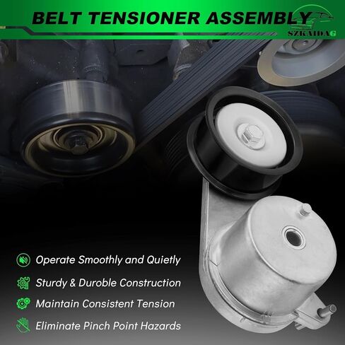 Belt Tensioner Assembly with Pulley for:-Nissan 350Z 2007-2009, 370Z 2009-2019, GT-R 2009-2018 3.5L 3.7L 3.8L for:-Infiniti EX35 FX35 G35 M35 M37 FX37 G37 Q50 Q60 Q70 Replace OE# 119551EA0A in Saudi Arabia