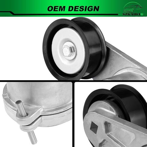 Belt Tensioner Assembly with Pulley for:-Nissan 350Z 2007-2009, 370Z 2009-2019, GT-R 2009-2018 3.5L 3.7L 3.8L for:-Infiniti EX35 FX35 G35 M35 M37 FX37 G37 Q50 Q60 Q70 Replace OE# 119551EA0A in Saudi Arabia