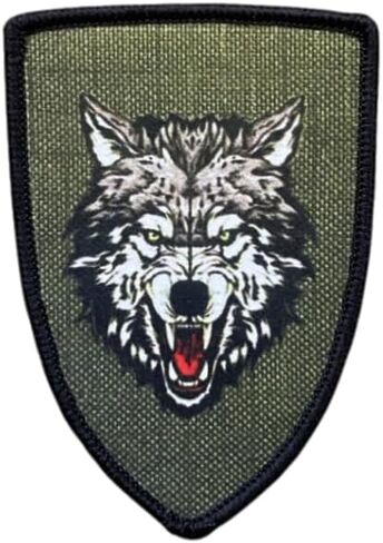 التكتيكية الذئب الطباعة التصحيح هوك العسكرية وحلقة المعنويات شارة ظهره القبعات ملصق مزخرف شارة بقع للملابس in Kuwait