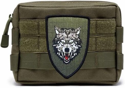 التكتيكية الذئب الطباعة التصحيح هوك العسكرية وحلقة المعنويات شارة ظهره القبعات ملصق مزخرف شارة بقع للملابس in Kuwait