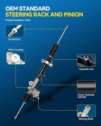 PHILTOP Power Steering Rack and Pinion Compatible with Nissan Maxima 2004-2008 All Models, Altima 2002-2006 3.5L, Hydraulic Rack and Pinion Replace 26-3014 in Saudi Arabia