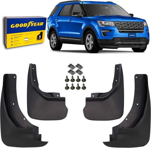 أغطية طين Goodyear لسيارة Toyota RAV4 2019-2025، زوج، بلاستيك حراري عالي التحمل، مقاس مخصص، سهل التركيب، متانة الطريق/الطقس، ملحقات السيارة - GY004737 in Kuwait