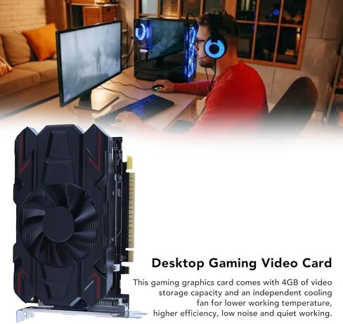VBESTLIFE HD6770 4GB Graphics Card, DDR5, 128bit, PCI Express 2.0 16X, 775/4800MHz, 2560x1600, PC Gaming Video Card with , DVI I and VGA Ports (HD6770 4GB DDR5) in Saudi Arabia