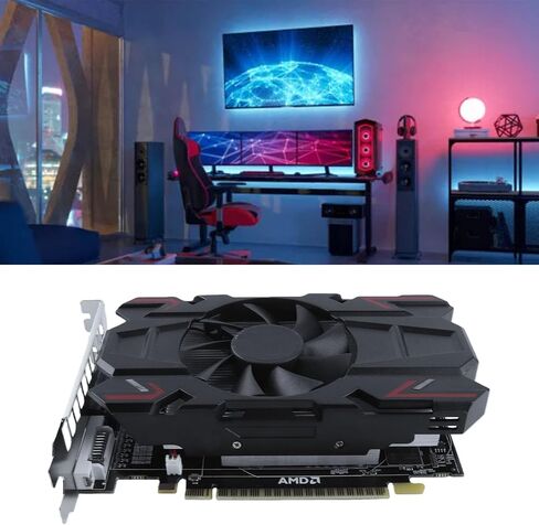 VBESTLIFE HD6770 4GB Graphics Card, DDR5, 128bit, PCI Express 2.0 16X, 775/4800MHz, 2560x1600, PC Gaming Video Card with , DVI I and VGA Ports (HD6770 4GB DDR5) in Saudi Arabia