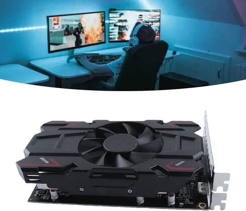 VBESTLIFE HD6770 4GB Graphics Card, DDR5, 128bit, PCI Express 2.0 16X, 775/4800MHz, 2560x1600, PC Gaming Video Card with , DVI I and VGA Ports (HD6770 4GB DDR5) in Saudi Arabia