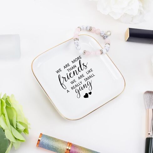 أفضل صديق هدايا عيد ميلاد الصداقة للنساء صينية المجوهرات، الصداقة التخرج عيد الميلاد زميل العمل أفضل الهدايا لأفضل صديق BFF عيد ميلاد مجوهرات خاتم صينية طبق in Kuwait