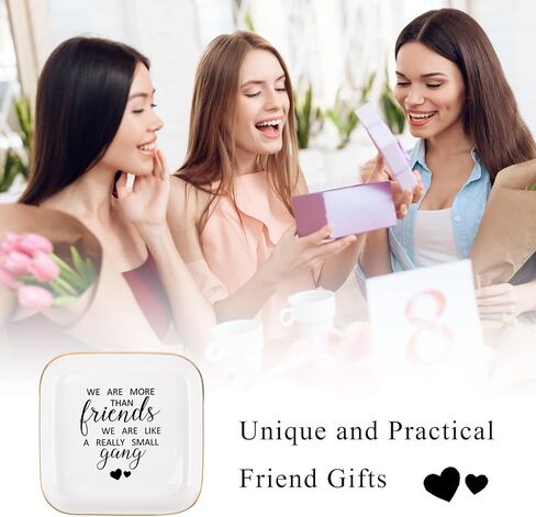 أفضل صديق هدايا عيد ميلاد الصداقة للنساء صينية المجوهرات، الصداقة التخرج عيد الميلاد زميل العمل أفضل الهدايا لأفضل صديق BFF عيد ميلاد مجوهرات خاتم صينية طبق in Kuwait