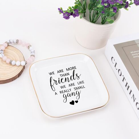 أفضل صديق هدايا عيد ميلاد الصداقة للنساء صينية المجوهرات، الصداقة التخرج عيد الميلاد زميل العمل أفضل الهدايا لأفضل صديق BFF عيد ميلاد مجوهرات خاتم صينية طبق in Kuwait