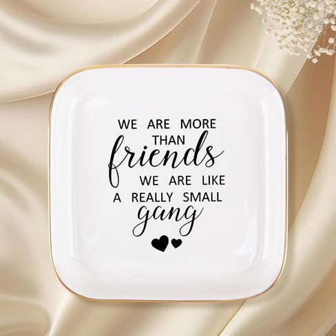 أفضل صديق هدايا عيد ميلاد الصداقة للنساء صينية المجوهرات، الصداقة التخرج عيد الميلاد زميل العمل أفضل الهدايا لأفضل صديق BFF عيد ميلاد مجوهرات خاتم صينية طبق in Kuwait