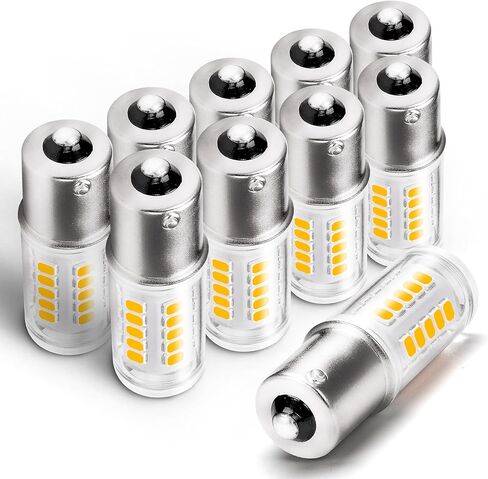 1156 BA15S LED Bulbs 12-24V, 1141 1003 7506 6000K Daylight White, Low Voltage Bayonet Single Contact, 5W 500LM Replacement For RV Landscape Interior Lights Camper Marine Boat Trailer Lights, 4Pack in Saudi Arabia