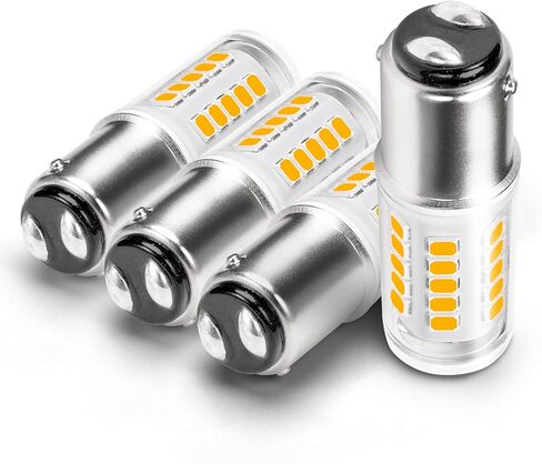 1156 BA15S LED Bulbs 12-24V, 1141 1003 7506 6000K Daylight White, Low Voltage Bayonet Single Contact, 5W 500LM Replacement For RV Landscape Interior Lights Camper Marine Boat Trailer Lights, 4Pack in Saudi Arabia