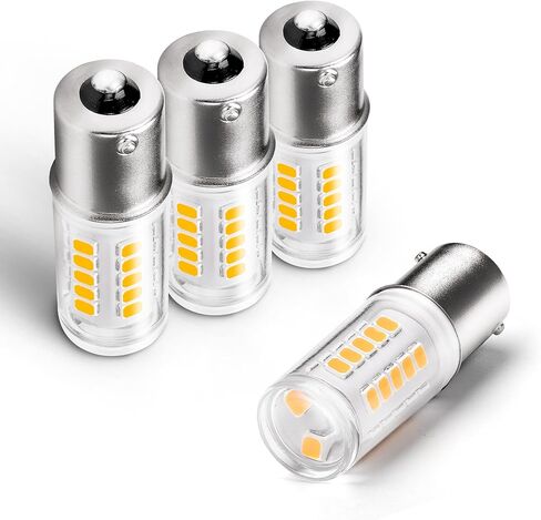 1156 BA15S LED Bulbs 12-24V, 1141 1003 7506 6000K Daylight White, Low Voltage Bayonet Single Contact, 5W 500LM Replacement For RV Landscape Interior Lights Camper Marine Boat Trailer Lights, 4Pack in Saudi Arabia